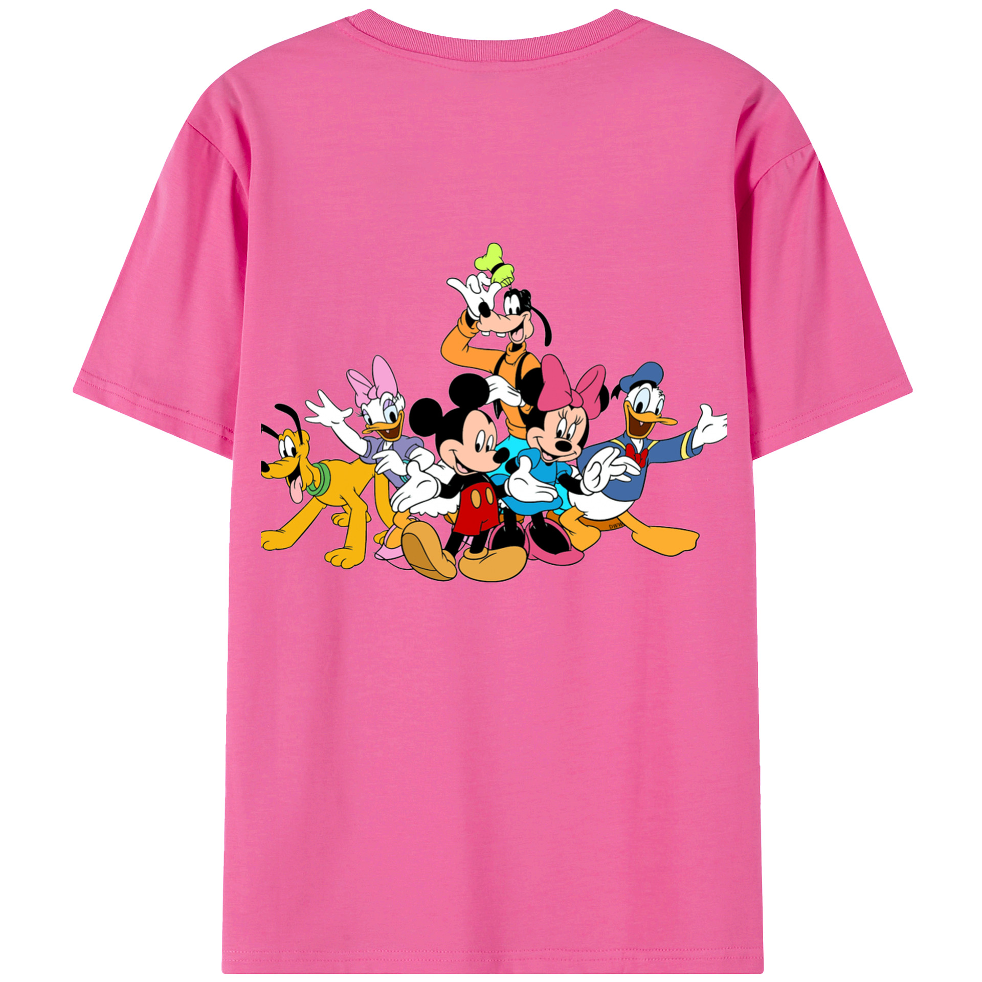 （画像用） ミッキーマウス Mickey Mouse レディース半袖Tシャツ(バックプリント)